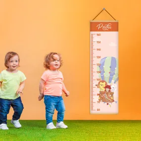 Animals Ride Hot Air theme Kids Growth scale