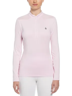 Women's 1/4 Zip Layering Long Sleeve Golf Shirt