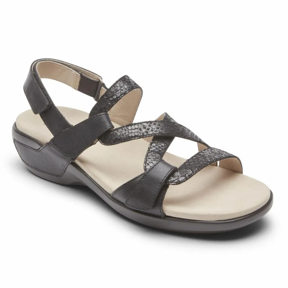 Aravon POWER COMFORT SANDALS STRAP SANDAL BLACK MULTI