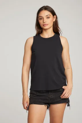 Basic Black Slit Tank