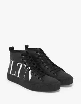 Black VLTN High Top Trainers