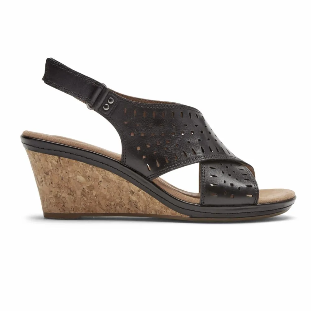 Cobb Hill JANNA SLINGBACK BLACK LTHR