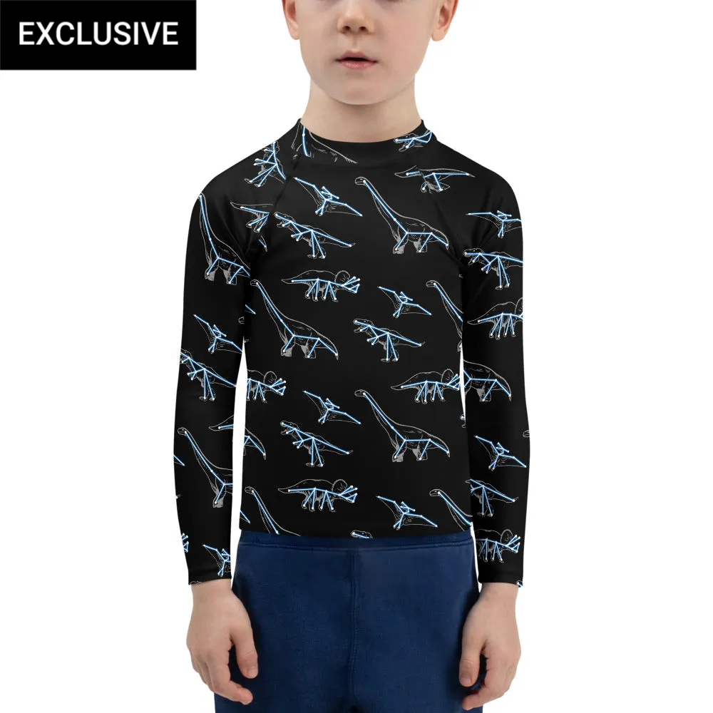 Constellation Dinosaurs Kids Rash Guard (POD)