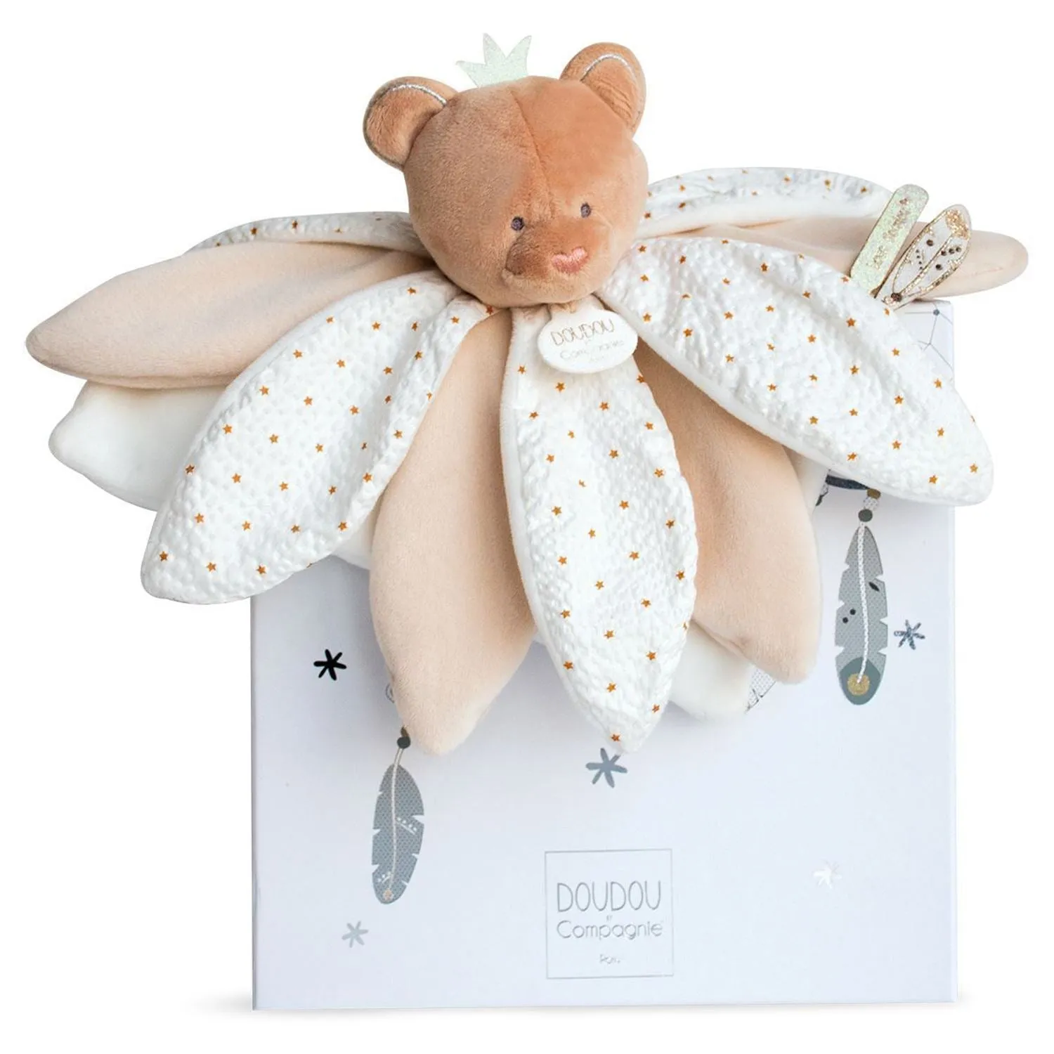 Doudou Signature Petal Comforter - Cutie Bear