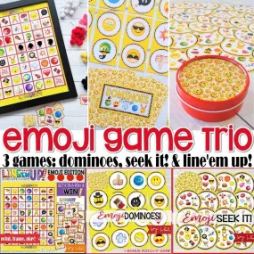 Emoji GAME TRIO PRINTABLE