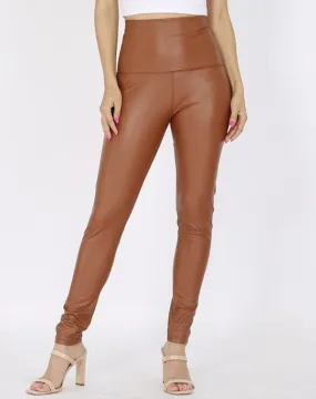 Faux leather leggings