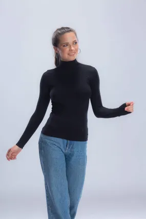 High Neck Long Sleeve Top