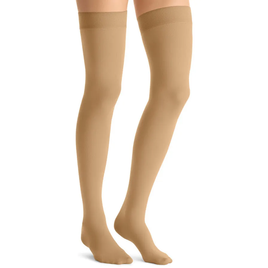 JOBST® Opaque Women's Thigh High 20-30 mmHg w/ Silicone Dotted Top Band