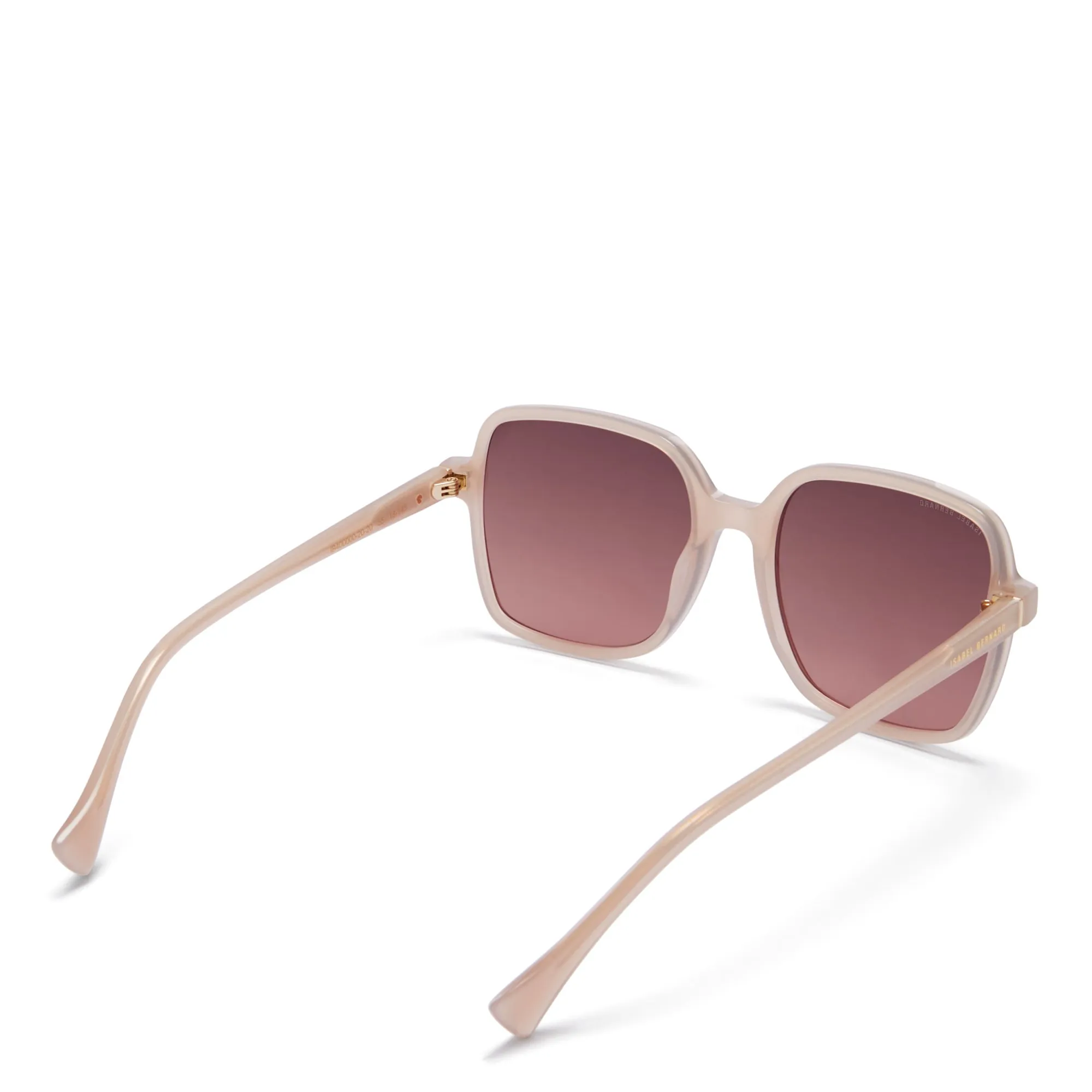 La Villette Rene soft pink square sunglasses with pink lenses