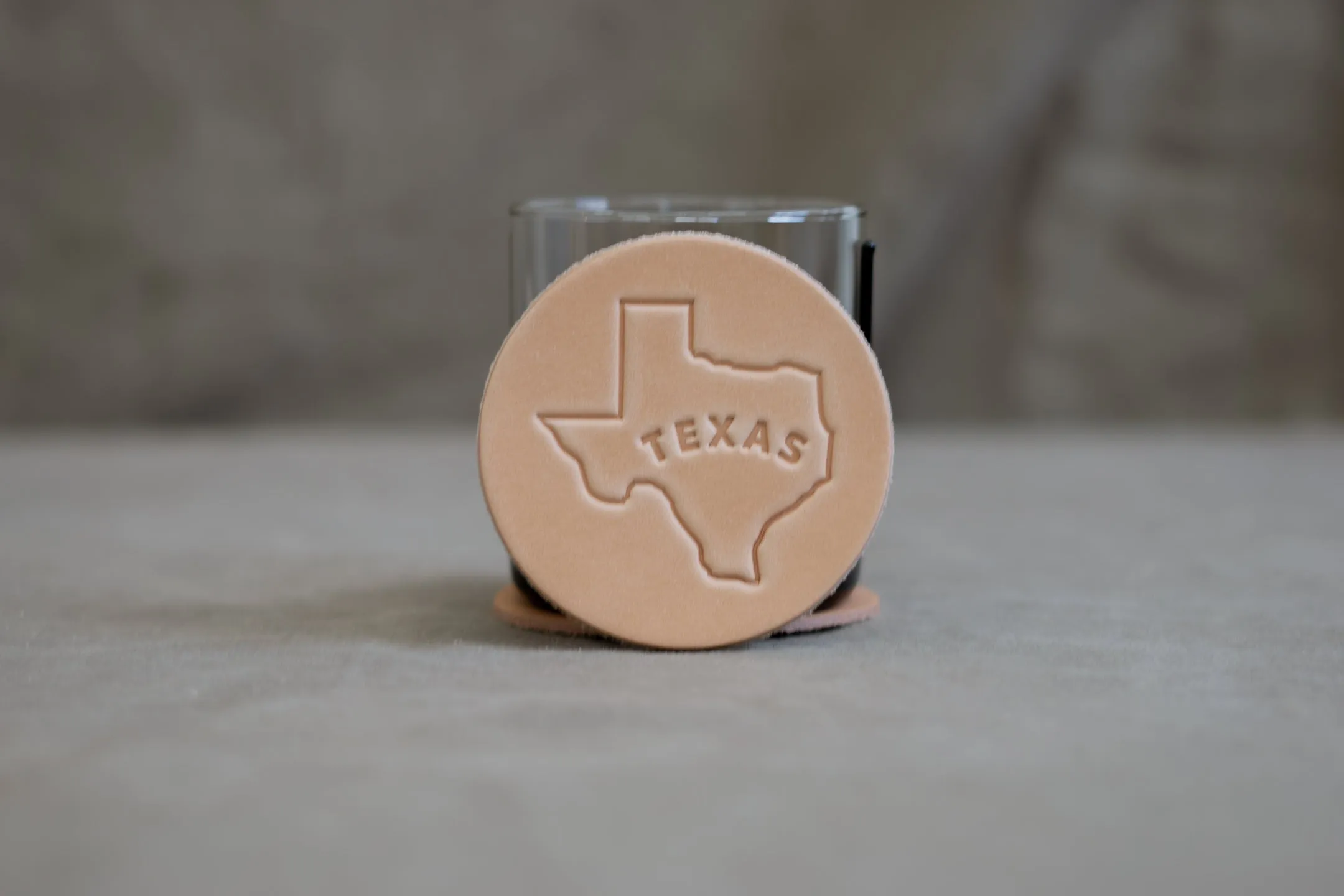 Leather Coaster | Texas Outline | Manready Mercantile