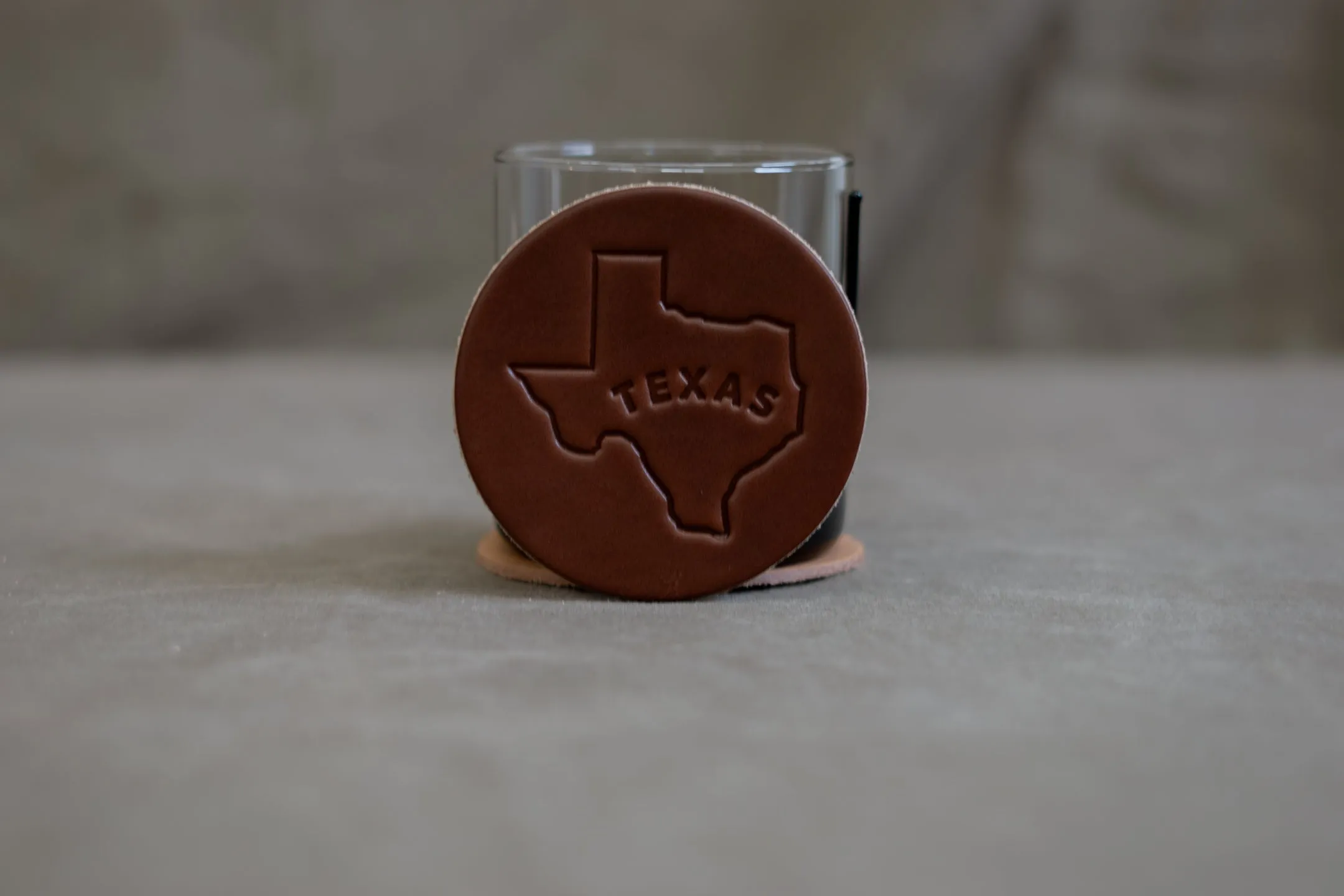 Leather Coaster | Texas Outline | Manready Mercantile