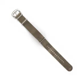 Leather Watch Strap Grey 22 MM