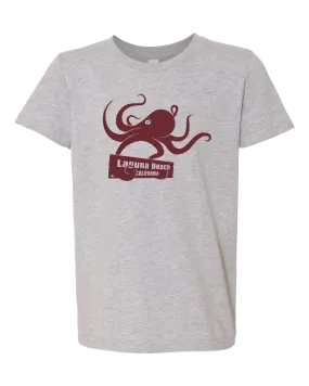 Octopus Sign Youth Tee - Athletic Heather