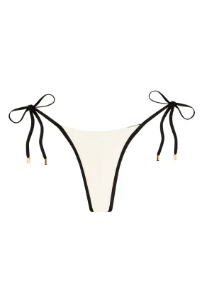 Palma Thong - Ivory/Black