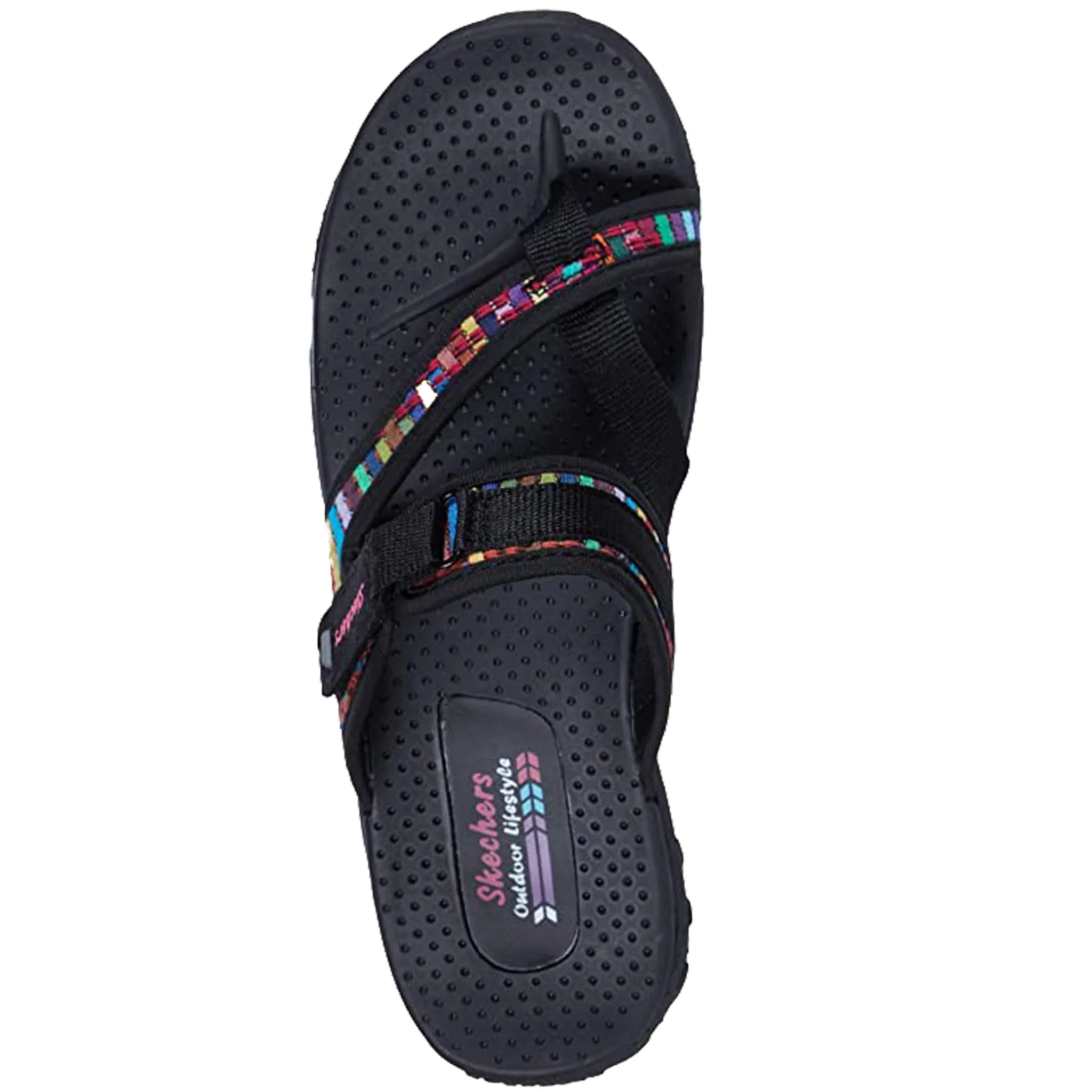 Skechers Women's 41124 Reggae Mad Swag Vegan Adjustable Sandals