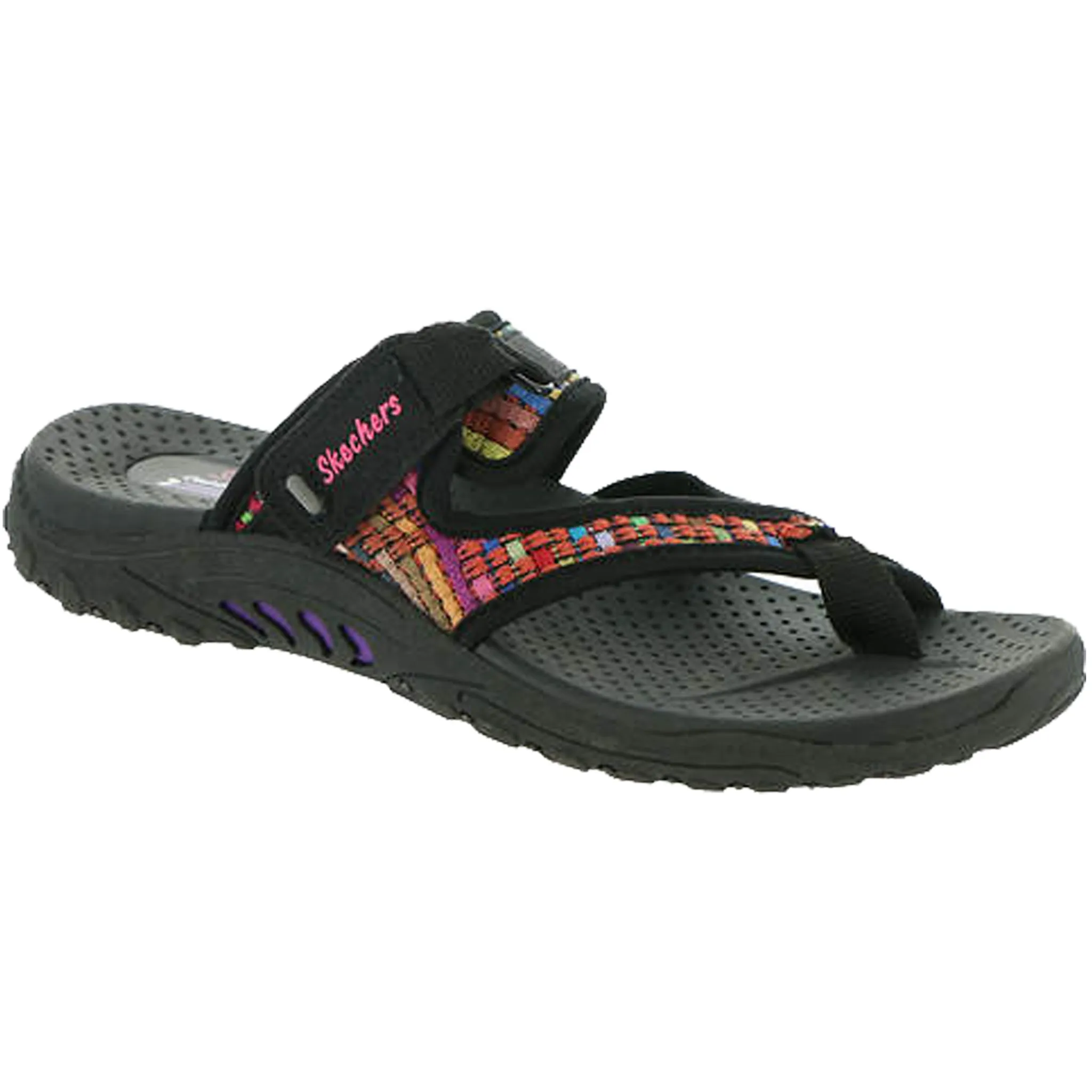 Skechers Women's 41124 Reggae Mad Swag Vegan Adjustable Sandals