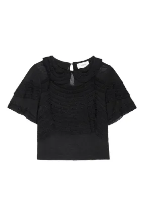 The Great Rosebud Top in Black