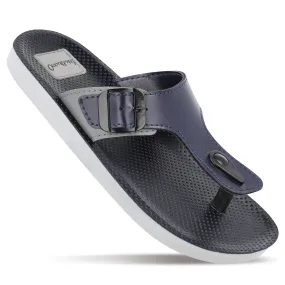 Walkaroo Boy Solid Thong Sandals  - 13123 Blue Grey