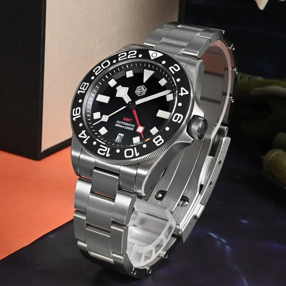 Watchdives x San Martin Titanium NH34 GMT Watch SN0121TC