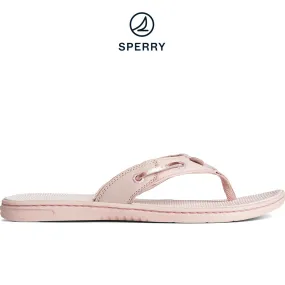 Women's Seafish Iridescent Sparkle Flip Flop - Blush (STS88588)